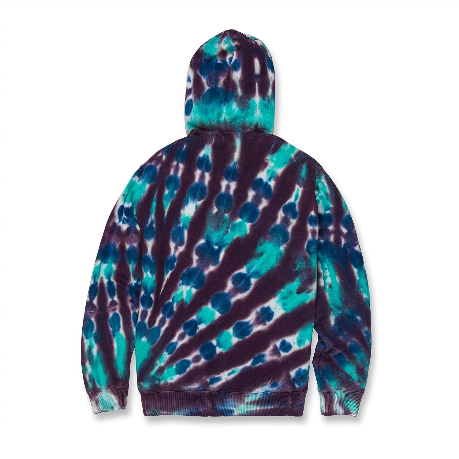 Volcom Men's Iconic Stone Pullover Hoodie Fleece Sweatshirt Tie Dye Multi
