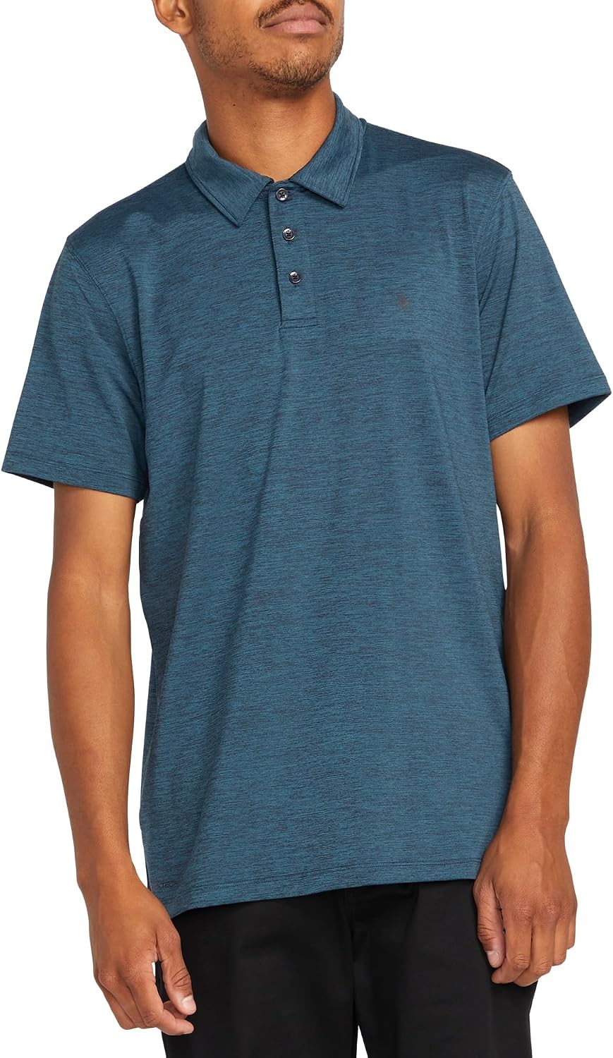 Volcom Men's Wowzer Hazard Performance Golf Polo Cruzer Blue