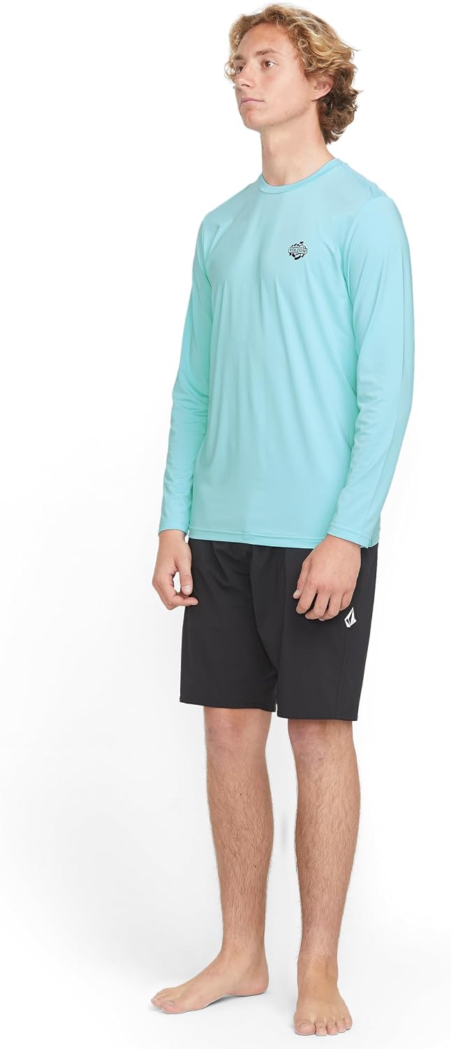 Volcom Taunt Loose Fit Long Sleeve Rashguard Resin Blue