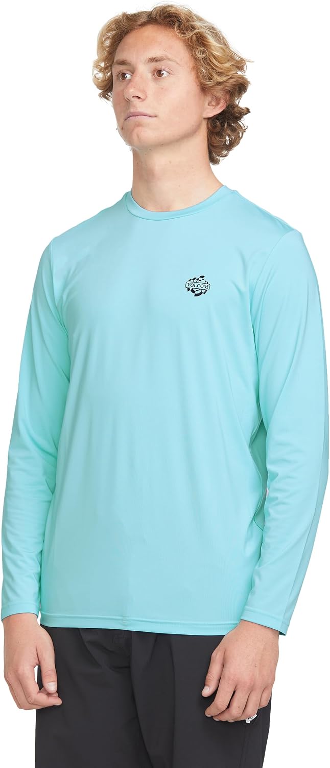 Volcom Taunt Loose Fit Long Sleeve Rashguard Resin Blue