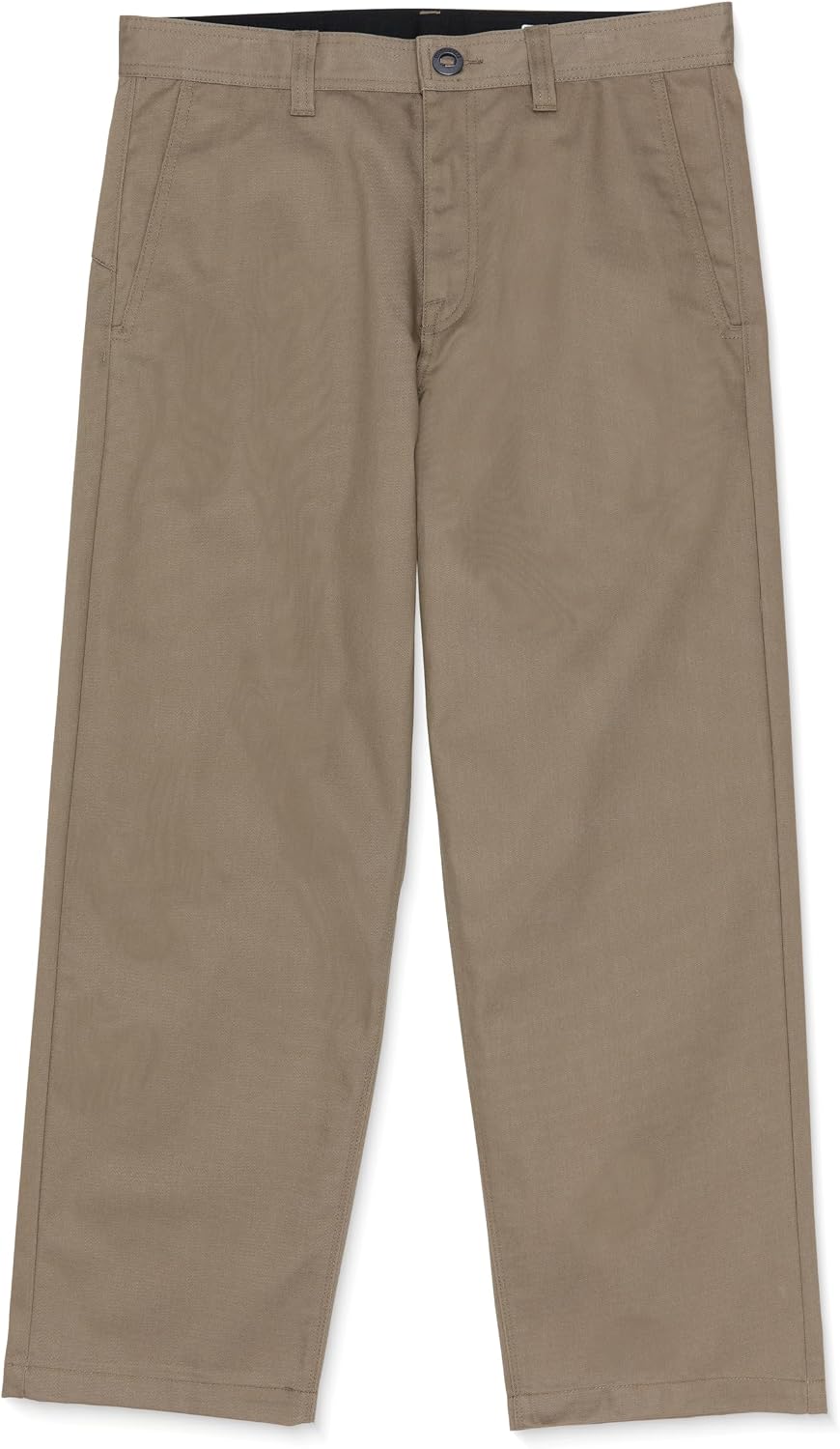 Volcom Men's Frickin Skate Loose Baggy Fit Chino Pants – Relaxed Tapered 17″ Leg Opening, 30″ Inseam Teak Green