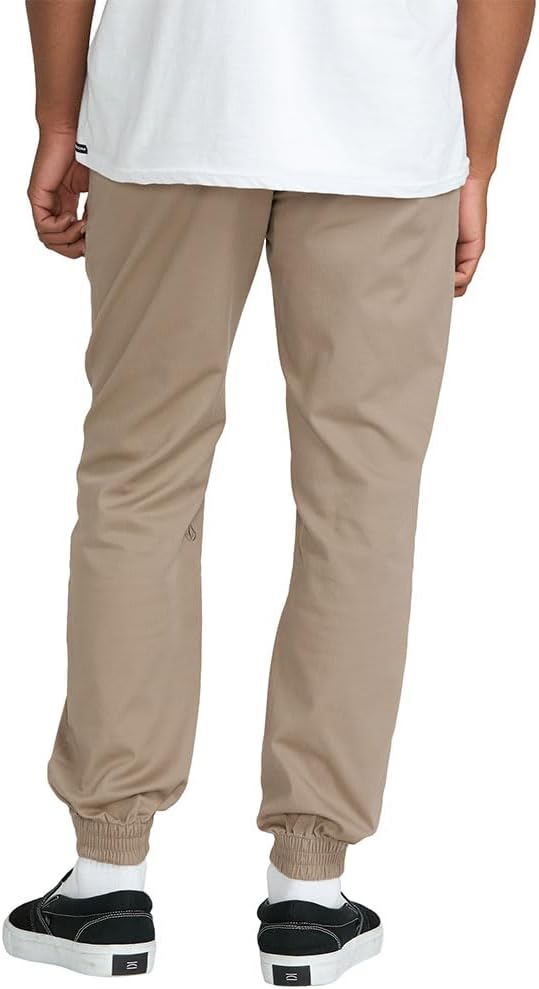 Volcom Men's Frickin Slim Jogger Pant Khaki 2