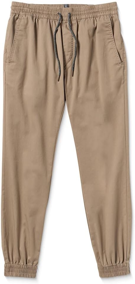 Volcom Men's Frickin Slim Jogger Pant Khaki 2