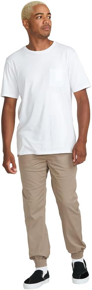 Volcom Men's Frickin Slim Jogger Pant Khaki 2