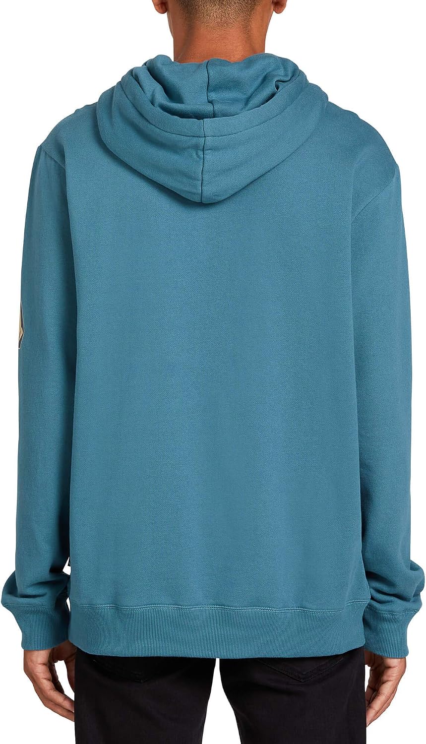Volcom Men's Iconic Stone Pullover Hoodie Fleece Sweatshirt Hydro Blue