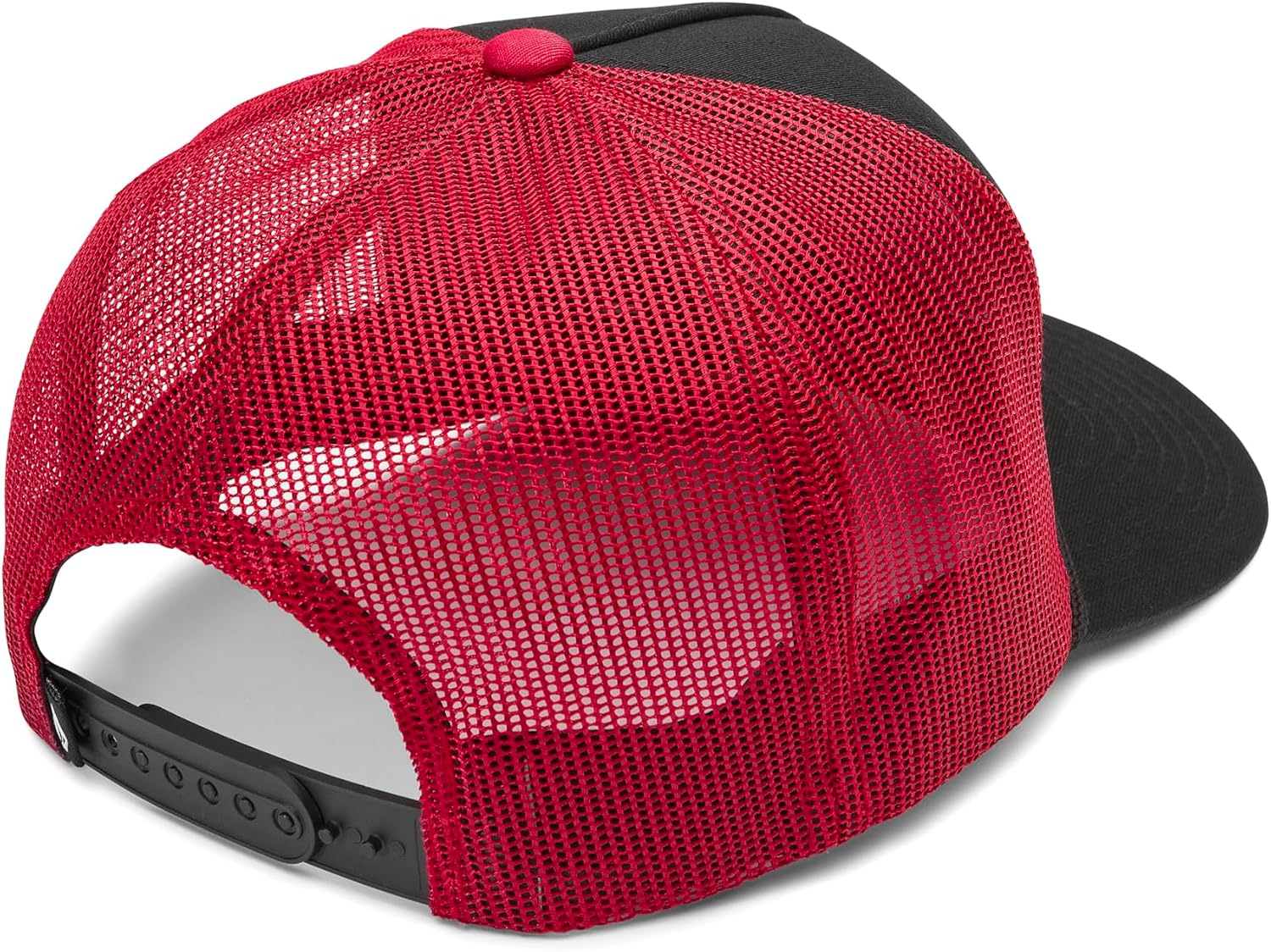 Volcom Men's Mesh Trucker Hat - Adjustable Snapback Cap, Breathable Structured Front Panel Shred Ribbon Red