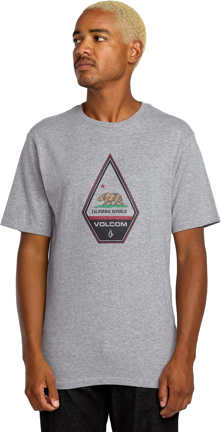Volcom Men's California Dreaming Short Sleeve Tee Off White Heather