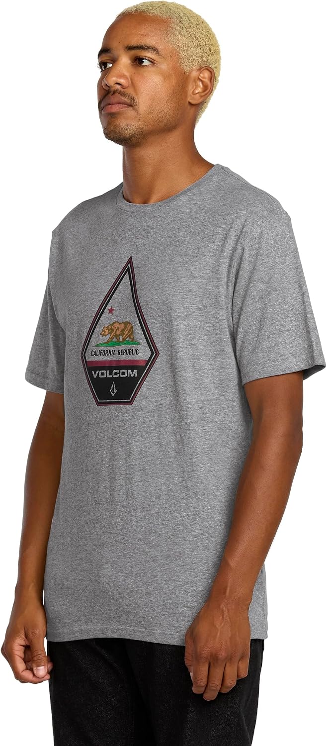 Volcom Men's California Dreaming Short Sleeve Tee Off White Heather