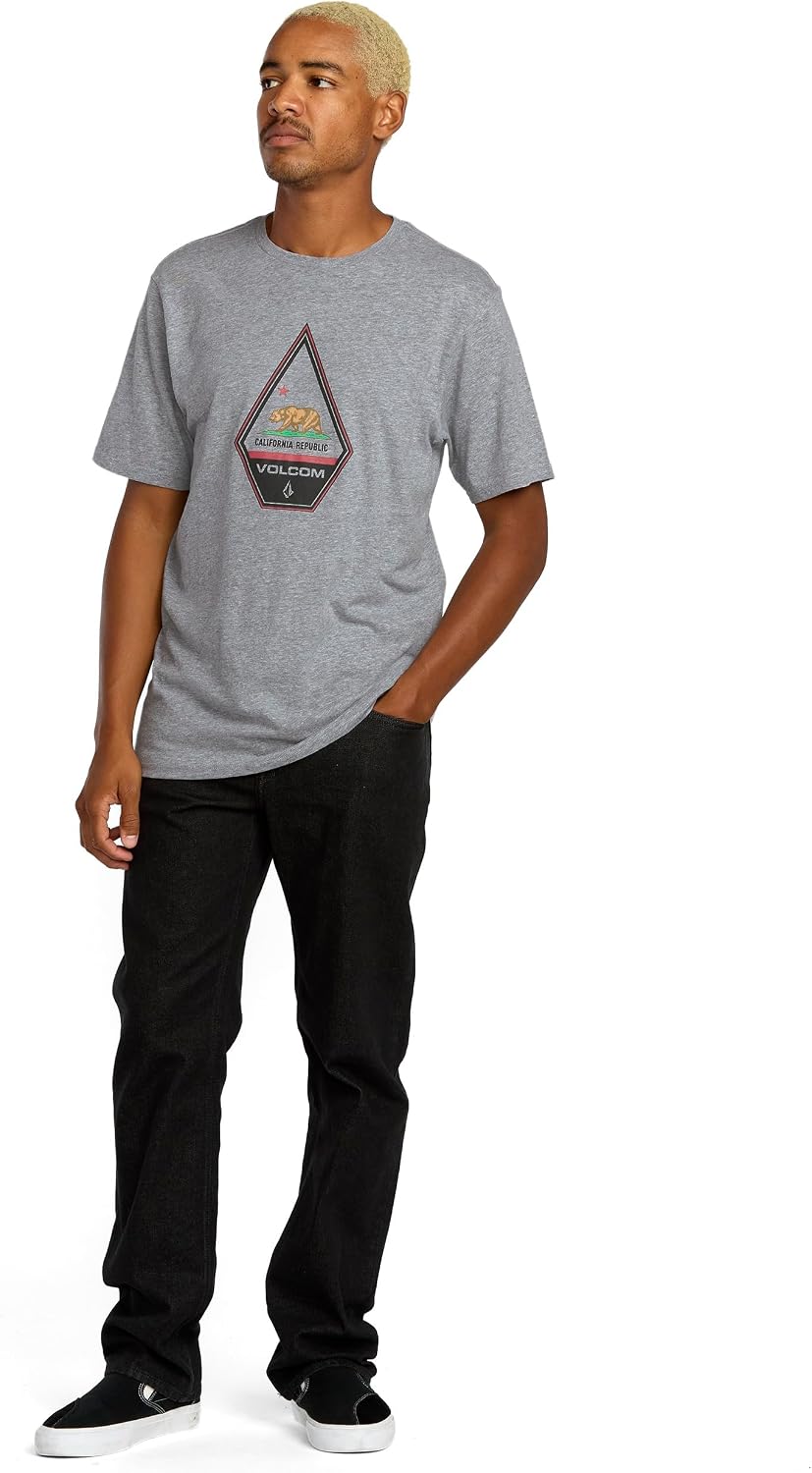 Volcom Men's California Dreaming Short Sleeve Tee Off White Heather