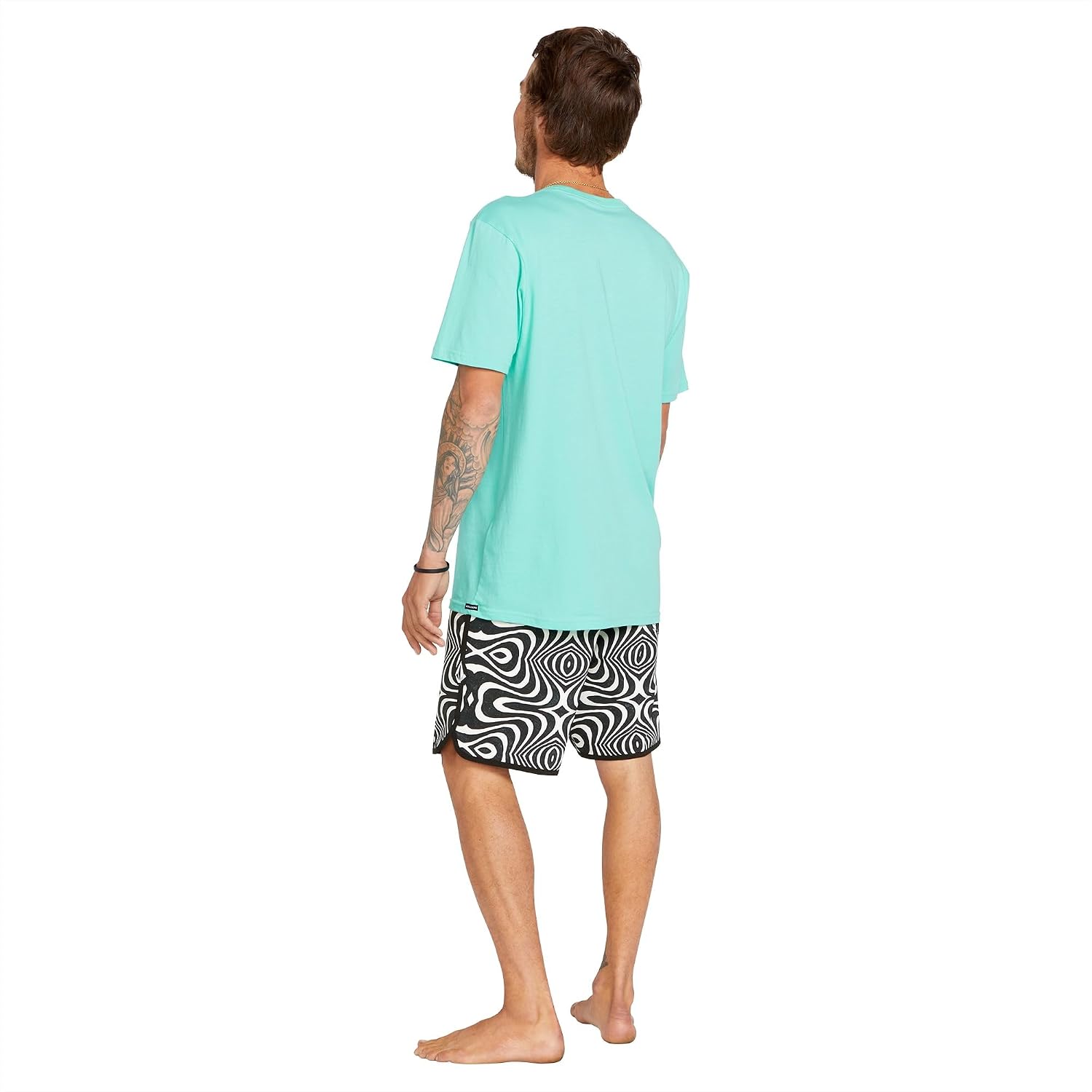 Volcom Men's 19" Mod-Tech Board Shorts- Performance UPF 50+ Sun Protection Quick-Dry Swim Bottoms White