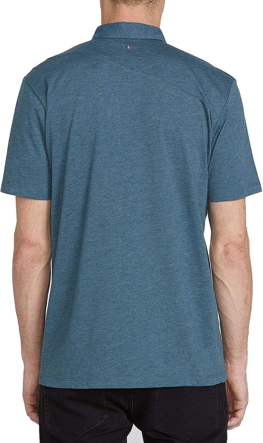 Volcom Short Sleeve Polo Shirt – Classic Fit, Soft Cotton Blend, Modern Casual Style Airforce Blue