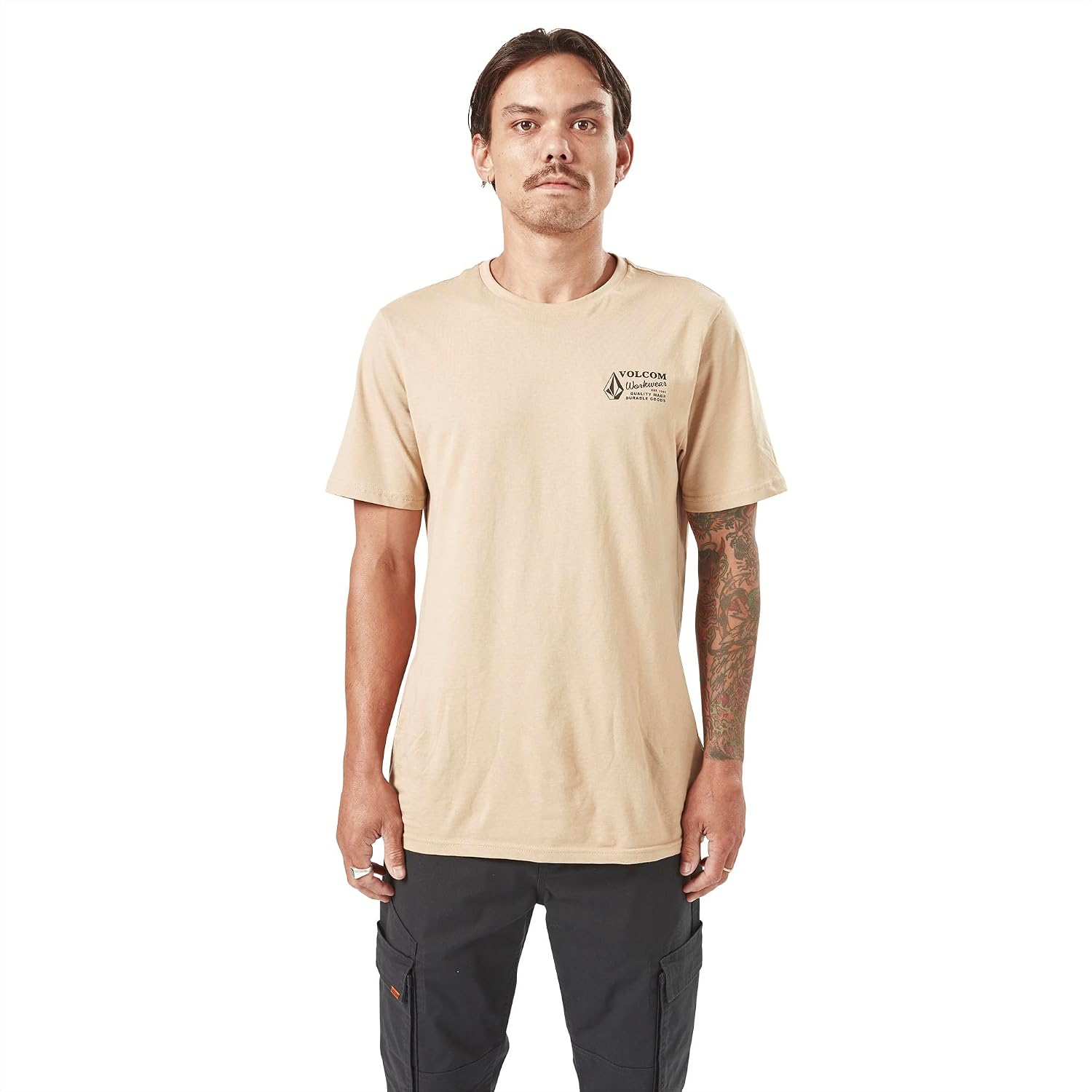 Volcom Men's Pour Choices Short Sleeve Workwear Tee initial