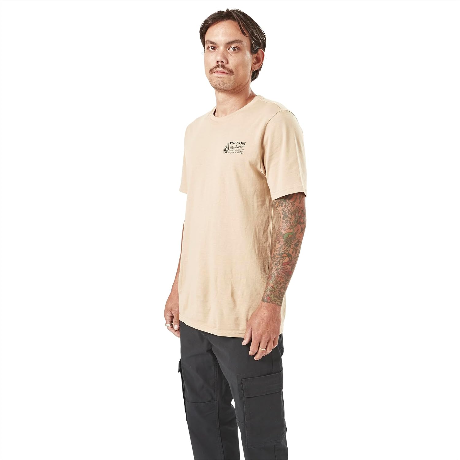 Volcom Men's Pour Choices Short Sleeve Workwear Tee initial