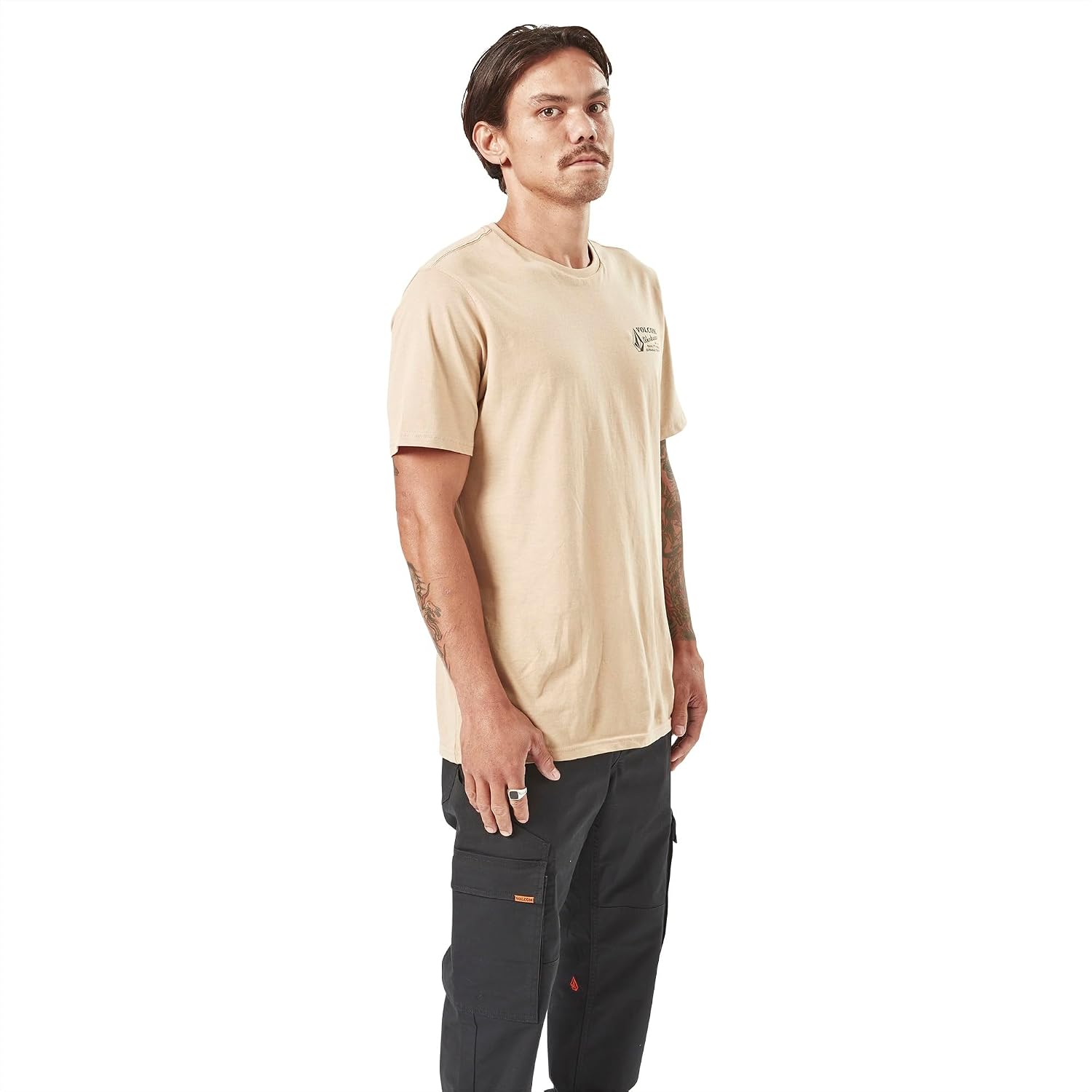 Volcom Men's Pour Choices Short Sleeve Workwear Tee initial