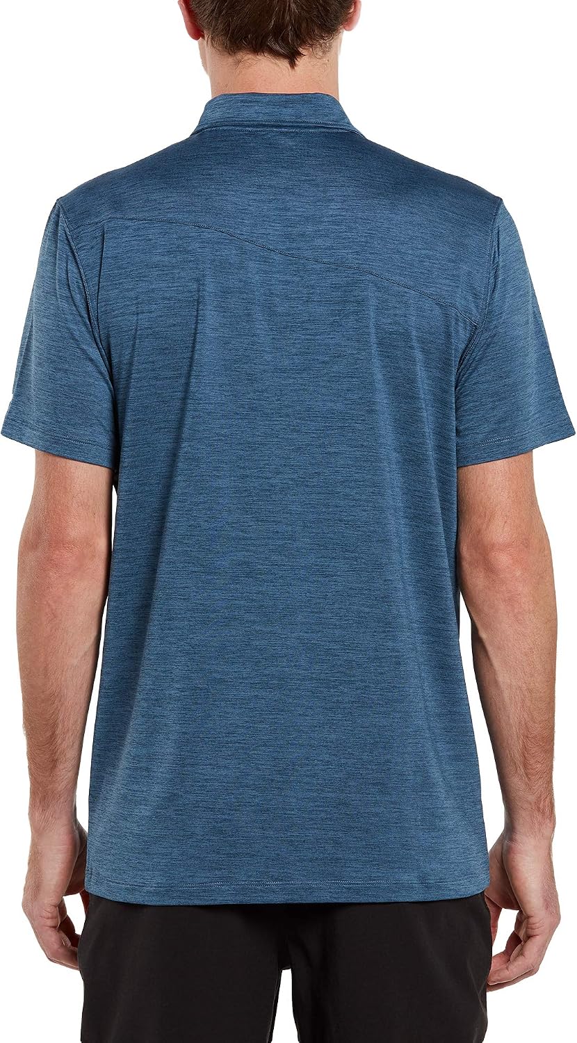 Volcom Men's Wowzer Hazard Performance Golf Polo Rinse
