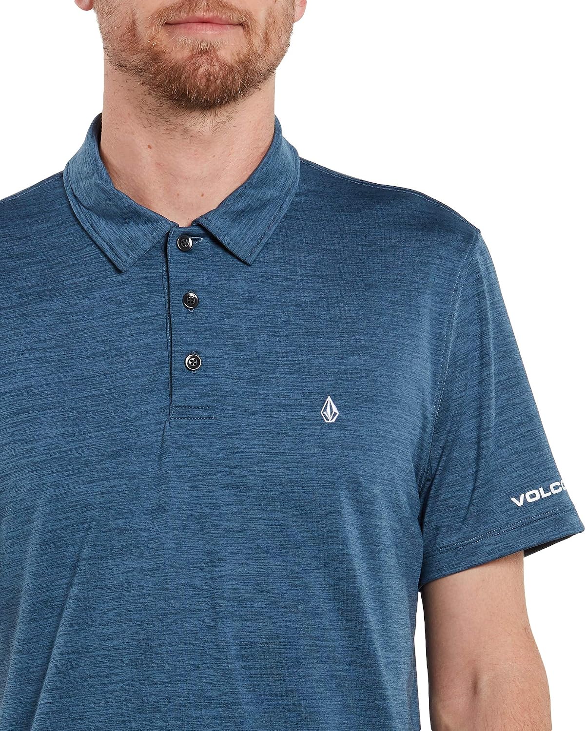 Volcom Men's Wowzer Hazard Performance Golf Polo Rinse