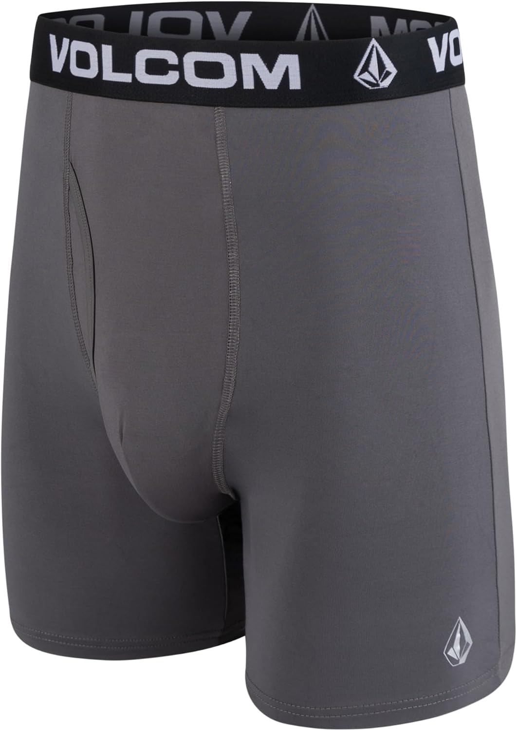 Volcom Mens Boxer Briefs Poly Spandex Performance Boxer Briefs Underwear Blk-whiteBlackGreyNavy