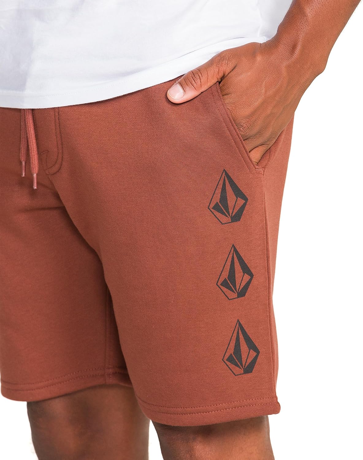 Volcom Men's Frickin Elastic Waist 19" Chino Short Cinnamon