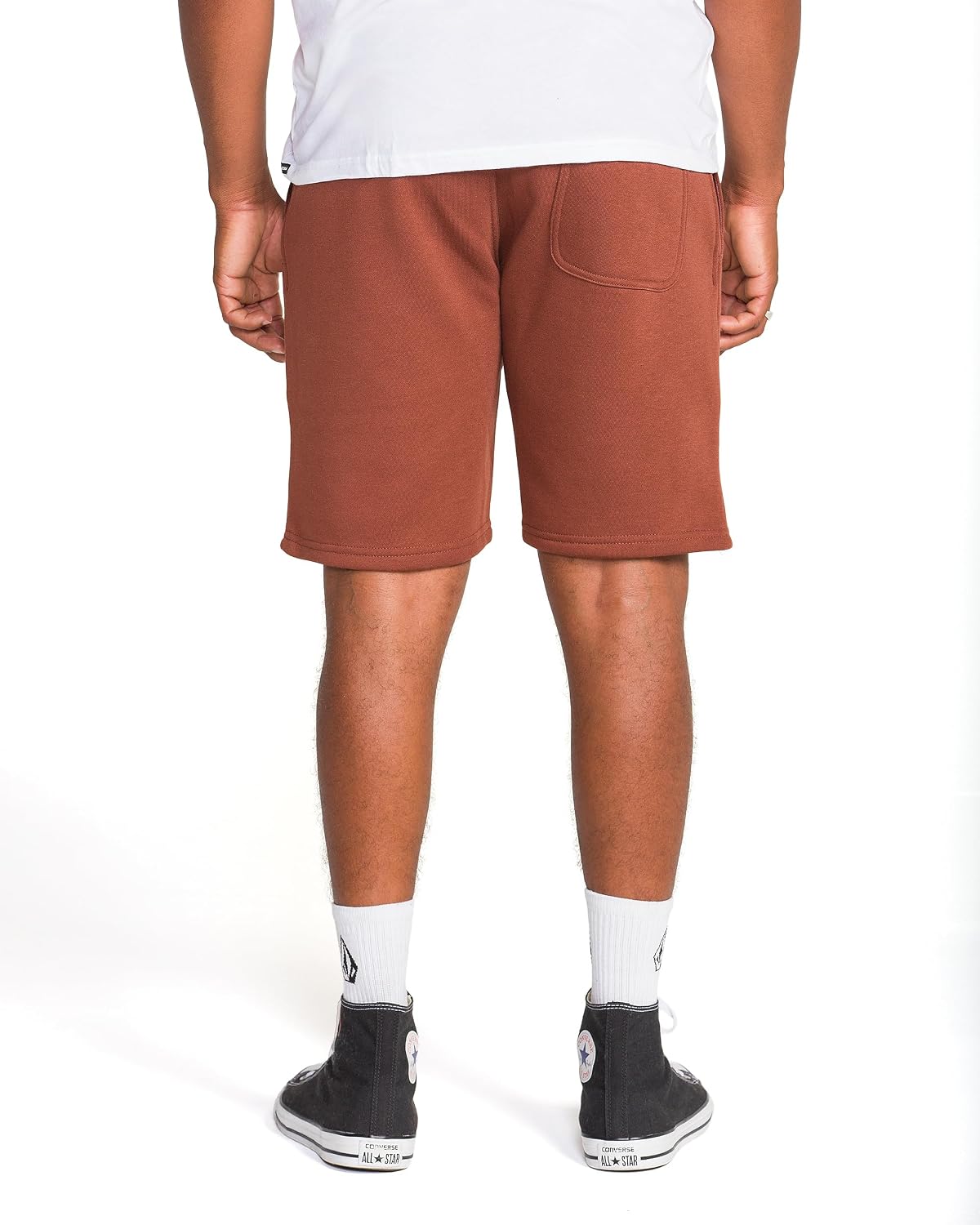Volcom Men's Frickin Elastic Waist 19" Chino Short Cinnamon