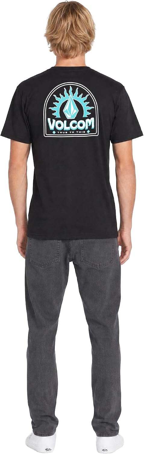 Volcom Men's Vorta Slim Fit Stretch Denim Jean V-grey