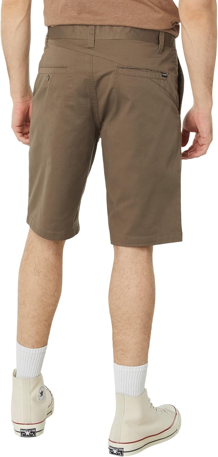 Volcom Men's Modern Fit 21" Chino Short Mushroom C