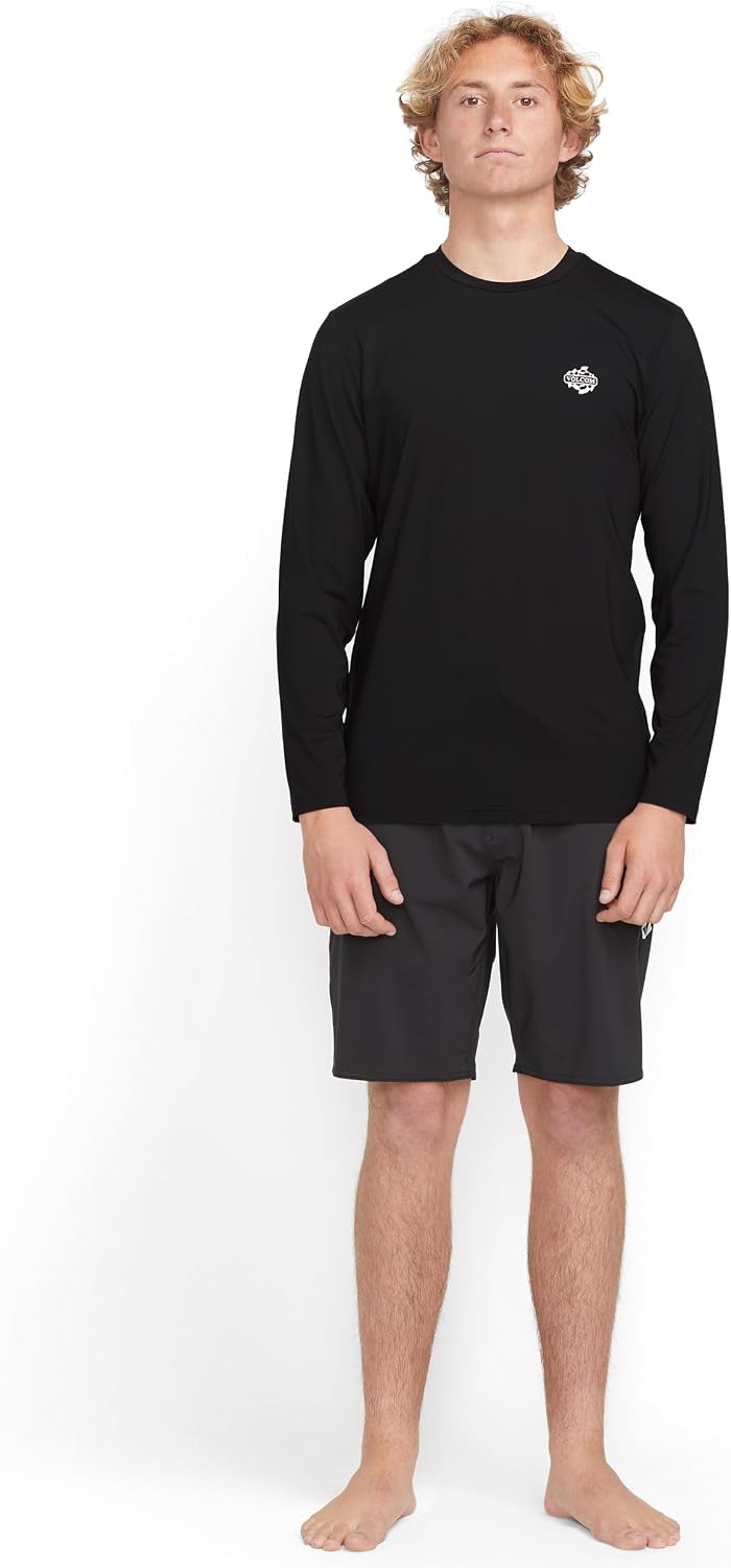 Volcom Taunt Loose Fit Long Sleeve Rashguard Black