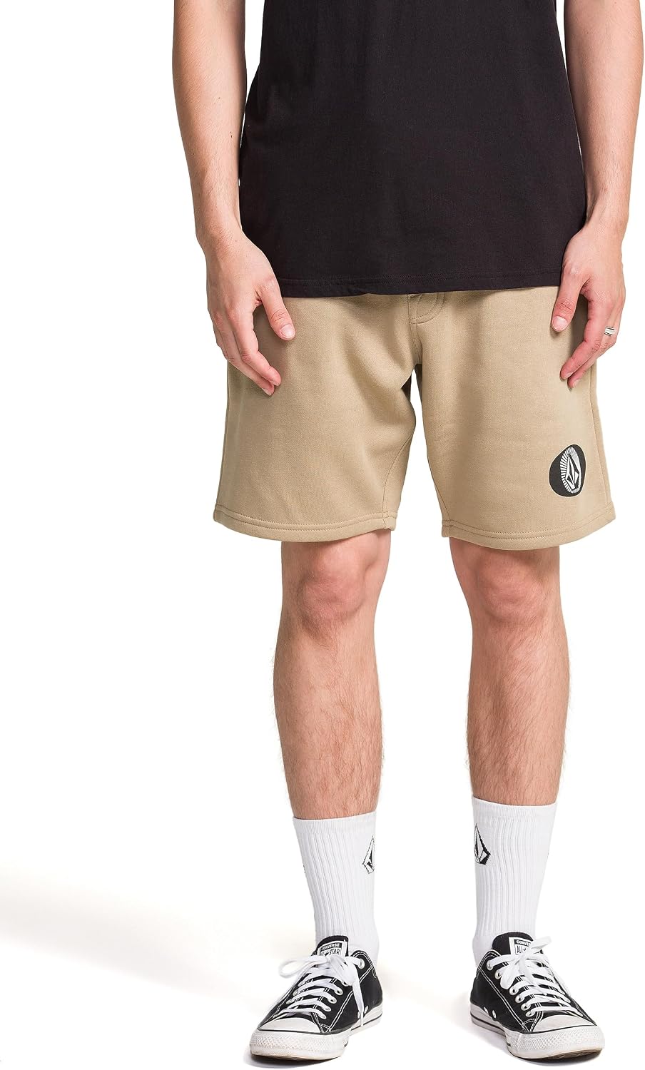 Volcom Men's Frickin Elastic Waist 19" Chino Short Khaki