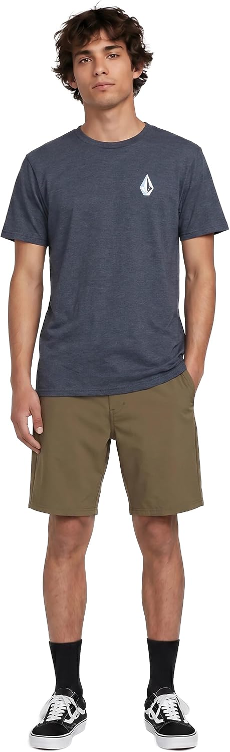 Volcom Men's Regular Frickin Cross Shred 20" Hybrid Water Repellent Short Sage Leaf