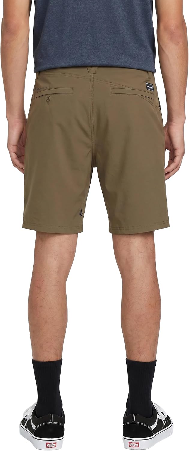 Volcom Men's Regular Frickin Cross Shred 20" Hybrid Water Repellent Short Sage Leaf