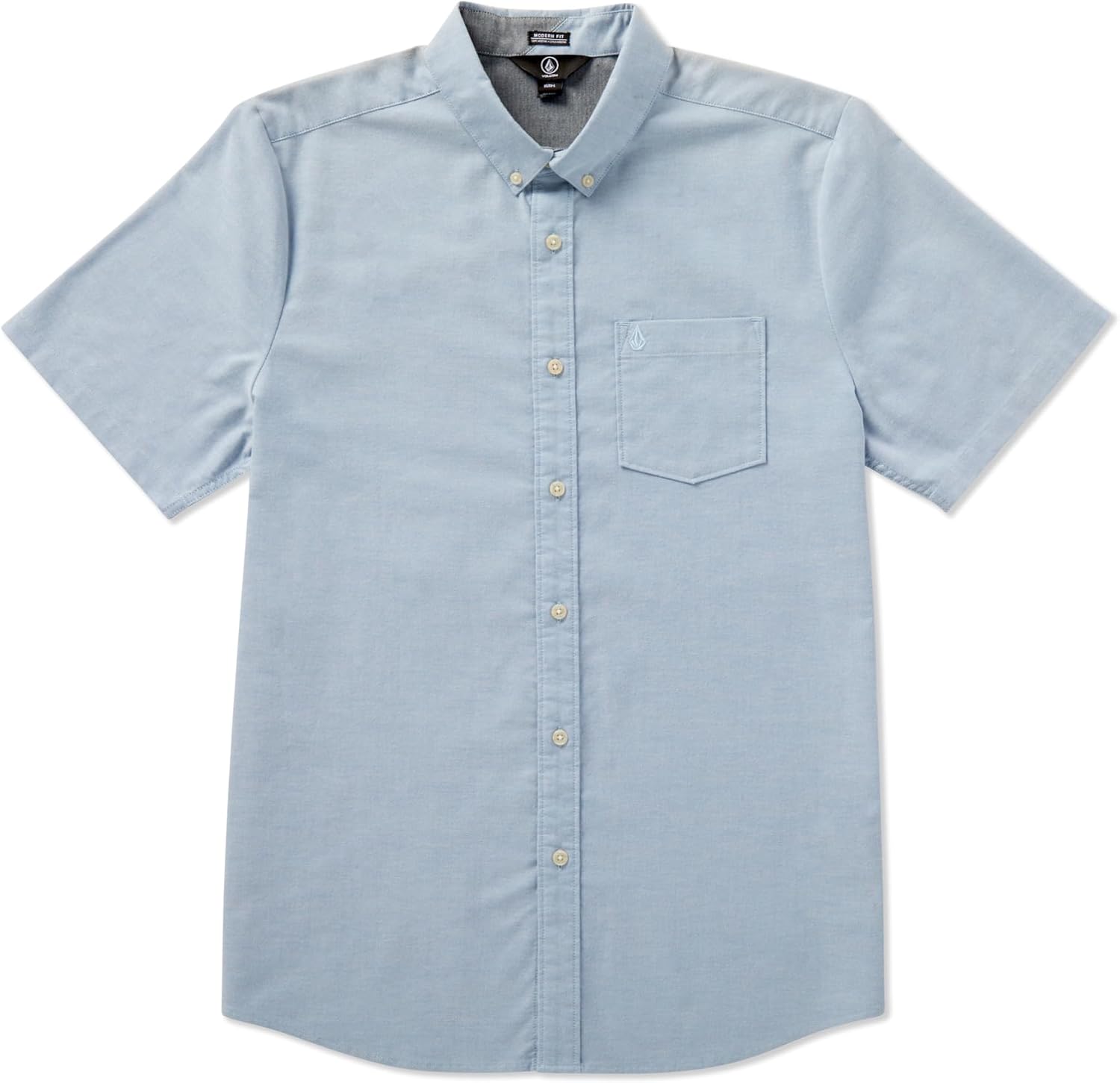 Volcom Men's Everett Oxford Short Sleeve Button Down Woven Shirt initial