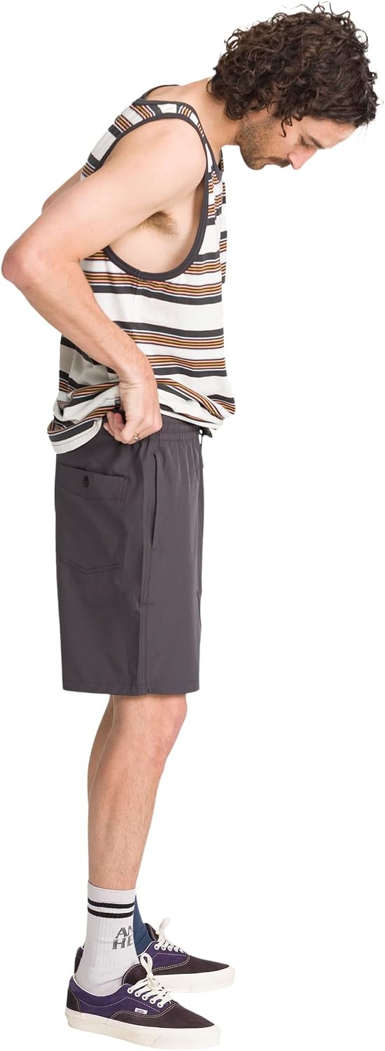 Volcom Men's Steppen Ew 17" Elastic Waist Short Asphalt Black