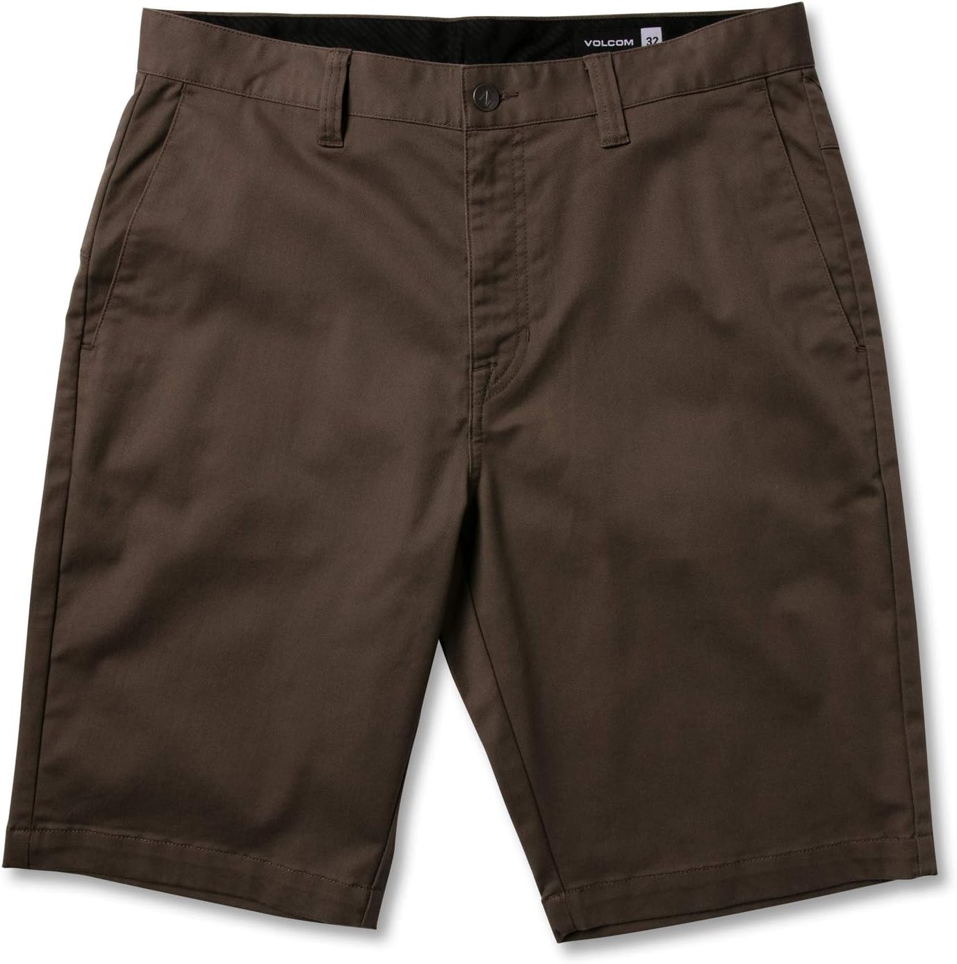 Volcom Men's Vmonty Stretch 22 Chino Shorts – Casual Everyday Wear, Relaxed Fit Mushroom