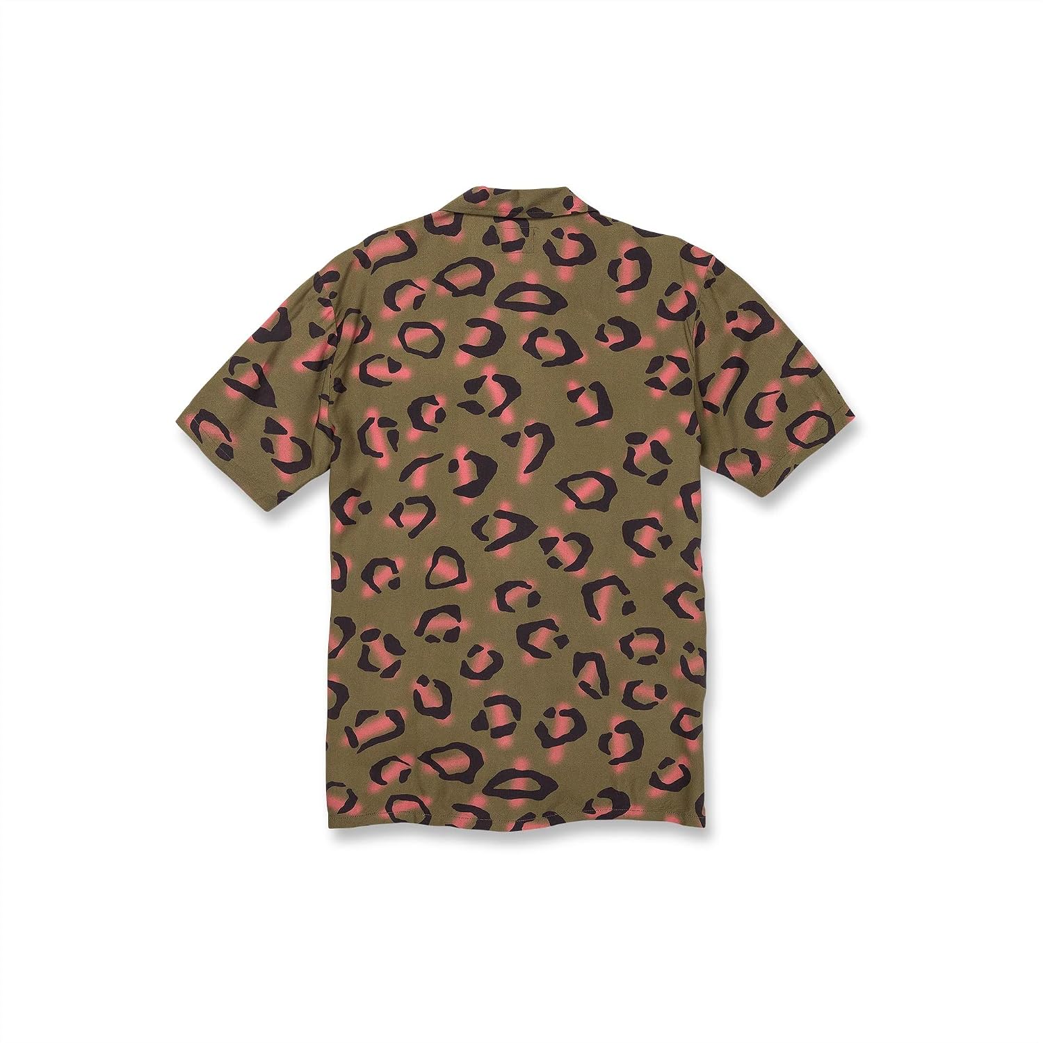 Volcom Men's Party Animals Short Sleeve Printed ShirtButton Down Shirt Military
