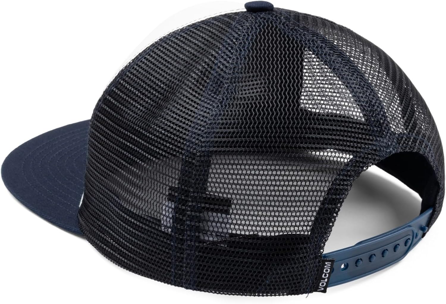 Volcom Men's Cheese Trucker Hat – 6-Panel Mesh Back Snapback Cap Navy White