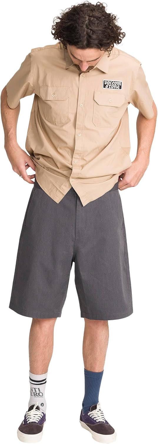 Volcom Men's Volcom Men's Frickin Chino Short Charcoal Heather