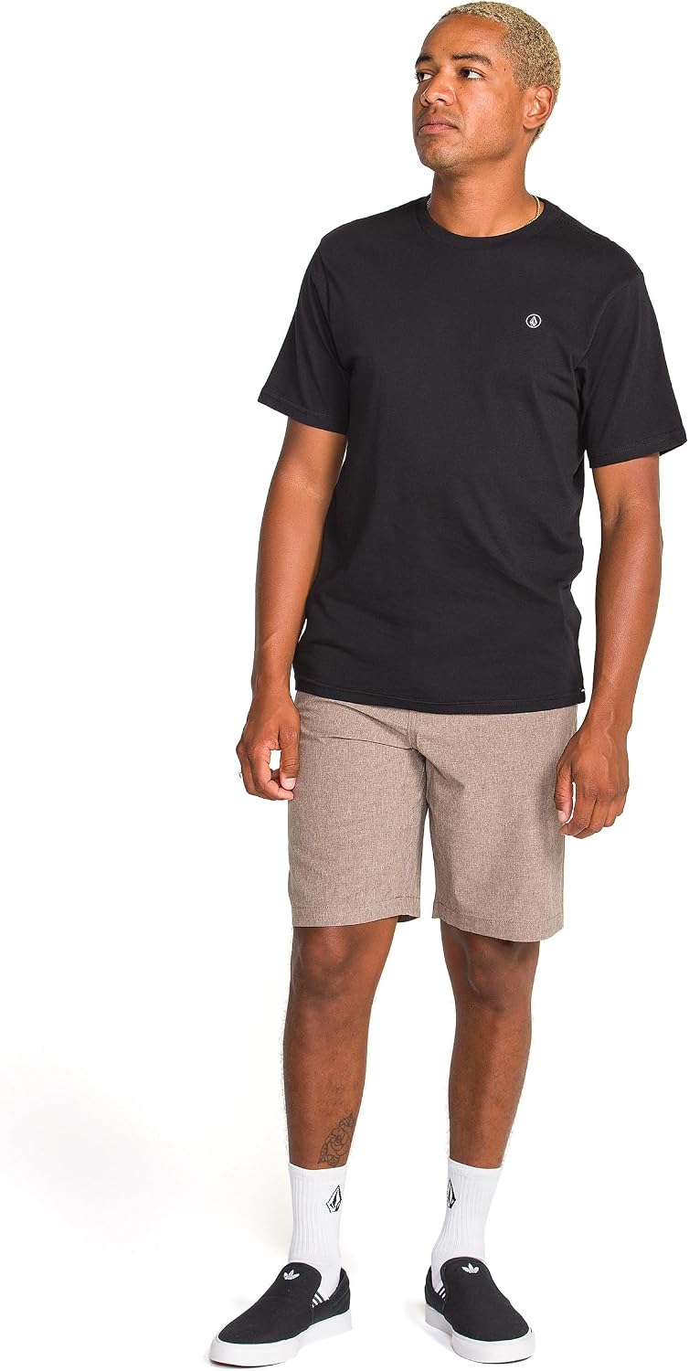 Volcom Men's Kerosene 21" Hybrid Chino Shorts Quick-Dry Stretch Fabric Mushroom