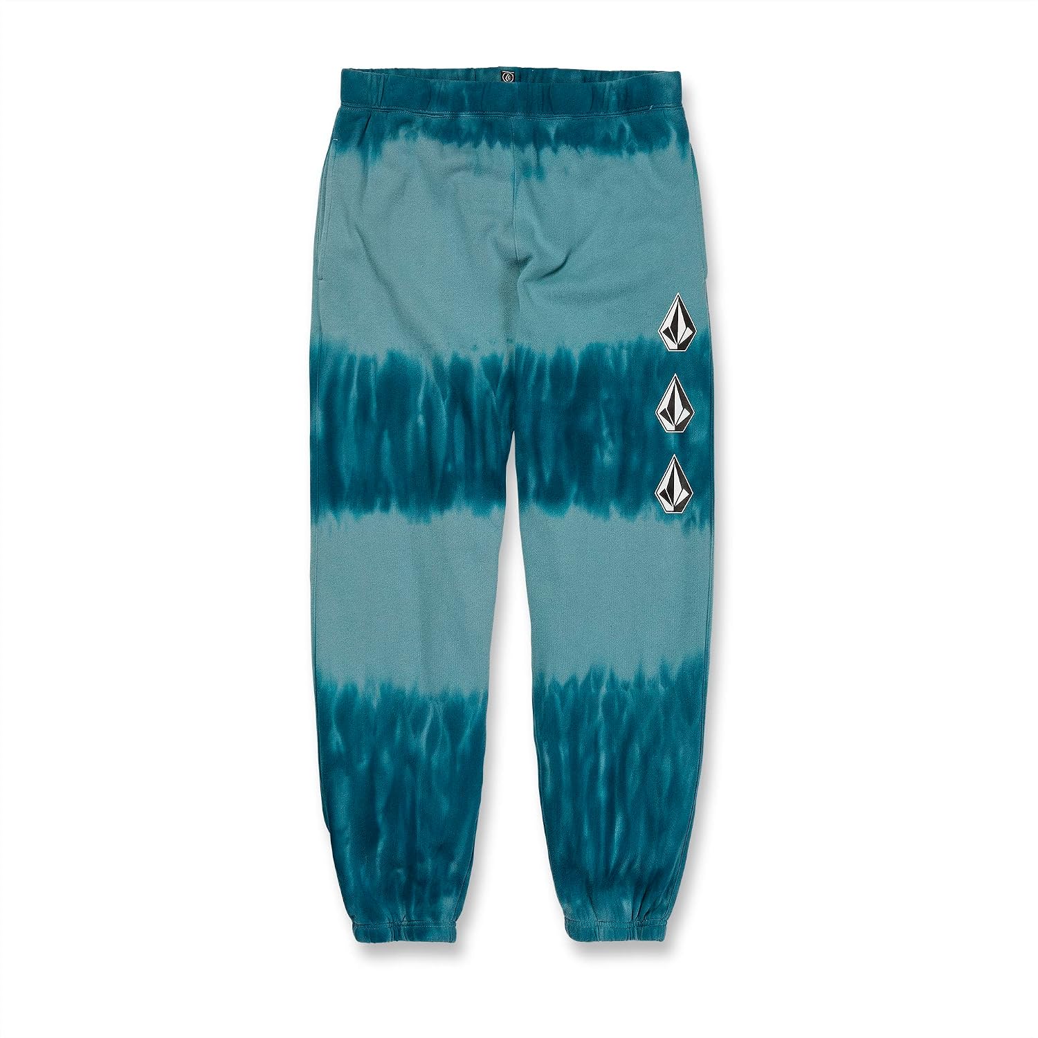 Volcom Men's Iconic Stone Elastic Waist Fleece Sweatpants – Soft Jogger Pants with Adjustable Drawcord Ocean