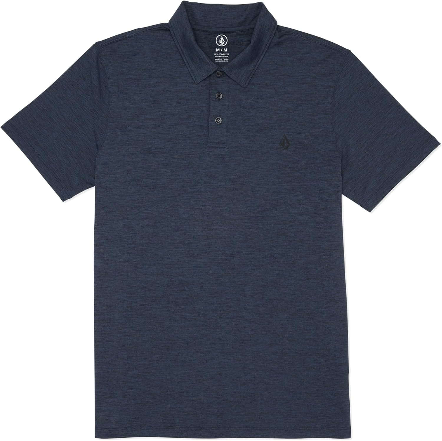 Volcom Men's Wowzer Hazard Performance Golf Polo Navy Heather