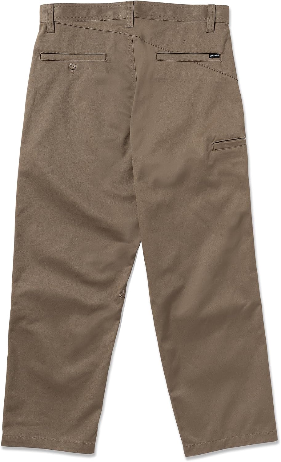Volcom Men's Frickin Skate Loose Baggy Fit Chino Pants – Relaxed Tapered 17″ Leg Opening, 30″ Inseam Teak