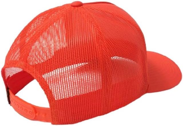 Volcom Men's Mesh Trucker Hat - Adjustable Snapback Cap, Breathable Structured Front Panel Orange Pop