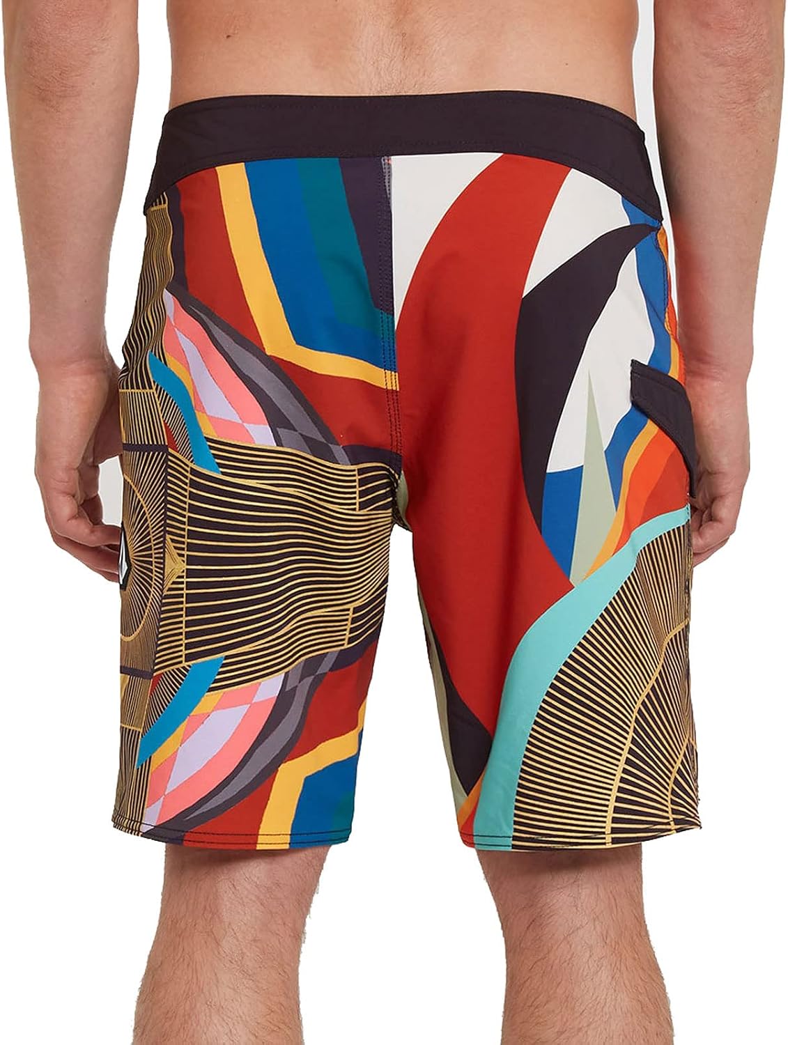 Volcom Men's 19" Mod-Tech Board Shorts- Performance UPF 50+ Sun Protection Quick-Dry Swim Bottoms M-red