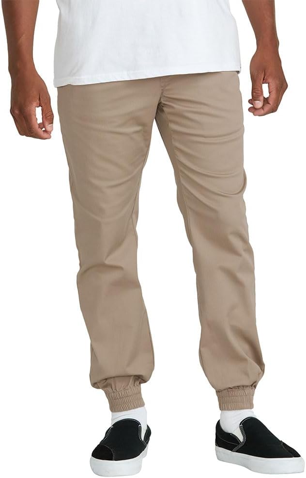 Volcom Men's Frickin Slim Jogger Pant Khaki 2