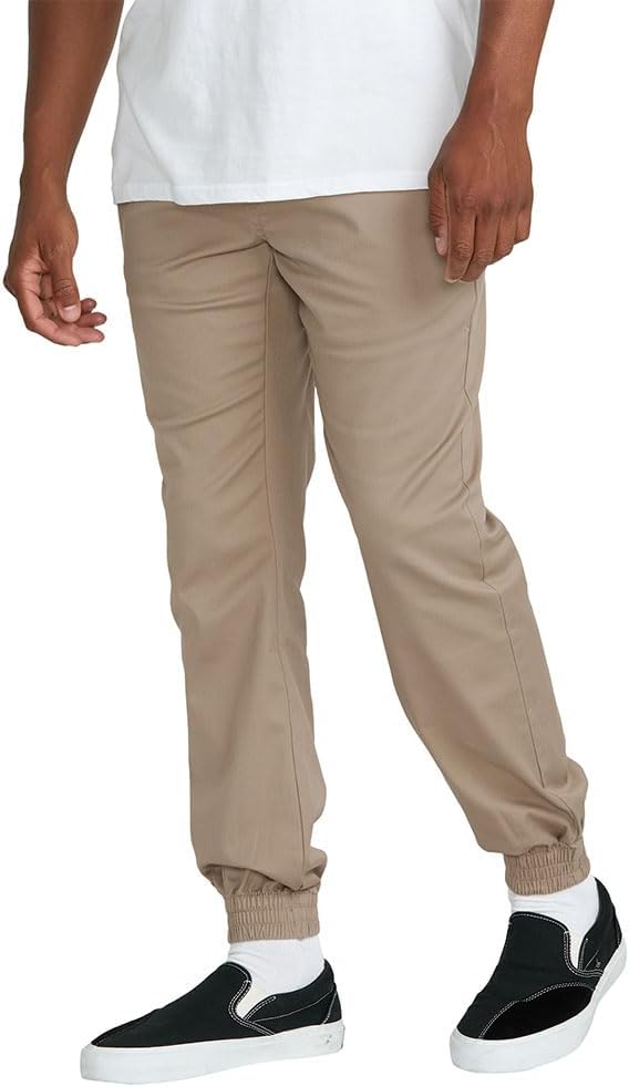 Volcom Men's Frickin Slim Jogger Pant Khaki 2