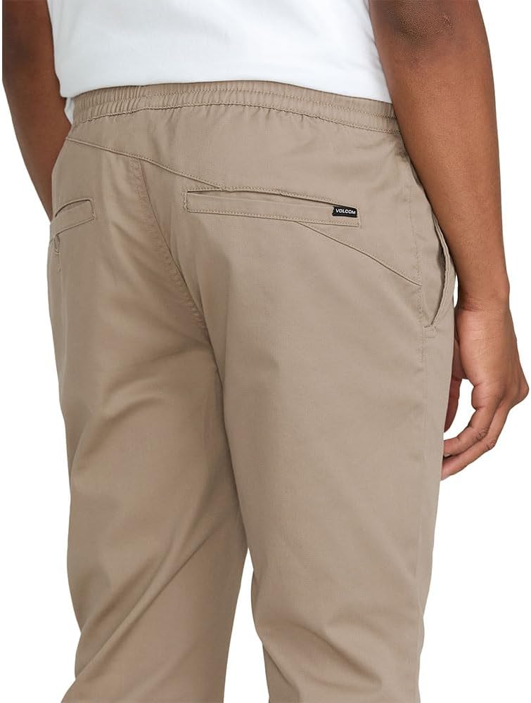 Volcom Men's Frickin Slim Jogger Pant Khaki 2