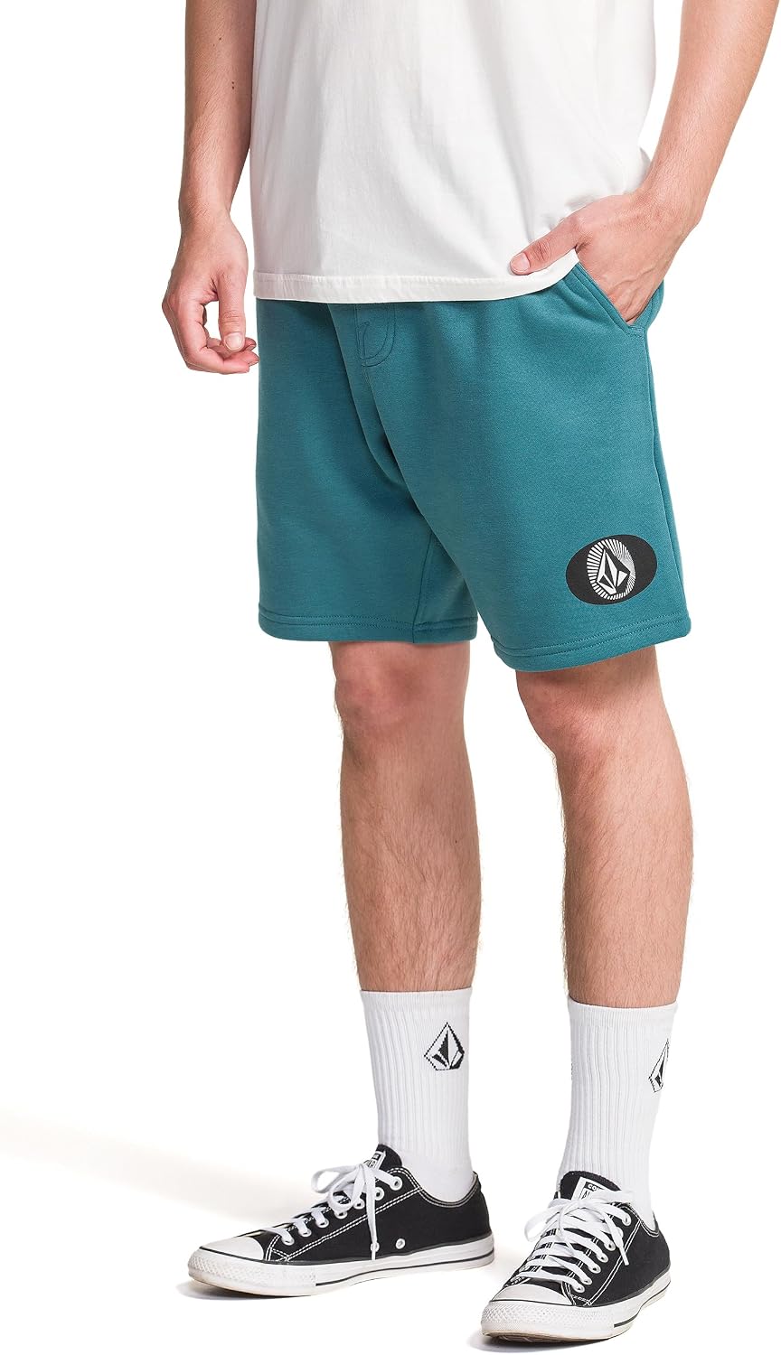 Volcom Men's Frickin Elastic Waist 19" Chino Short Cosmic Blue