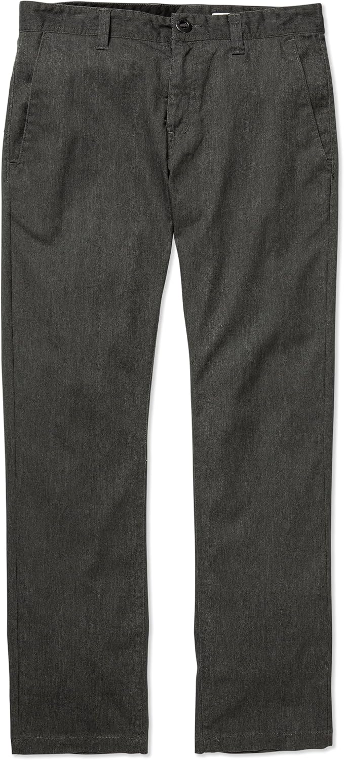 Volcom Men's Frickin Slim Chino Pant Charcoal Heather