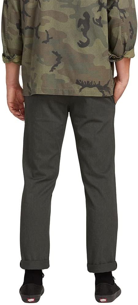 Volcom Men's Frickin Slim Chino Pant Charcoal Heather