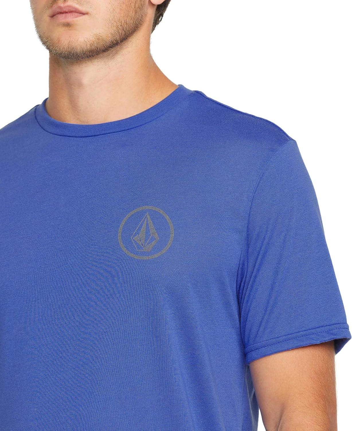 Volcom Men's Stone Tech Short Sleeve Quick Drying Tee Ultramarine Circle