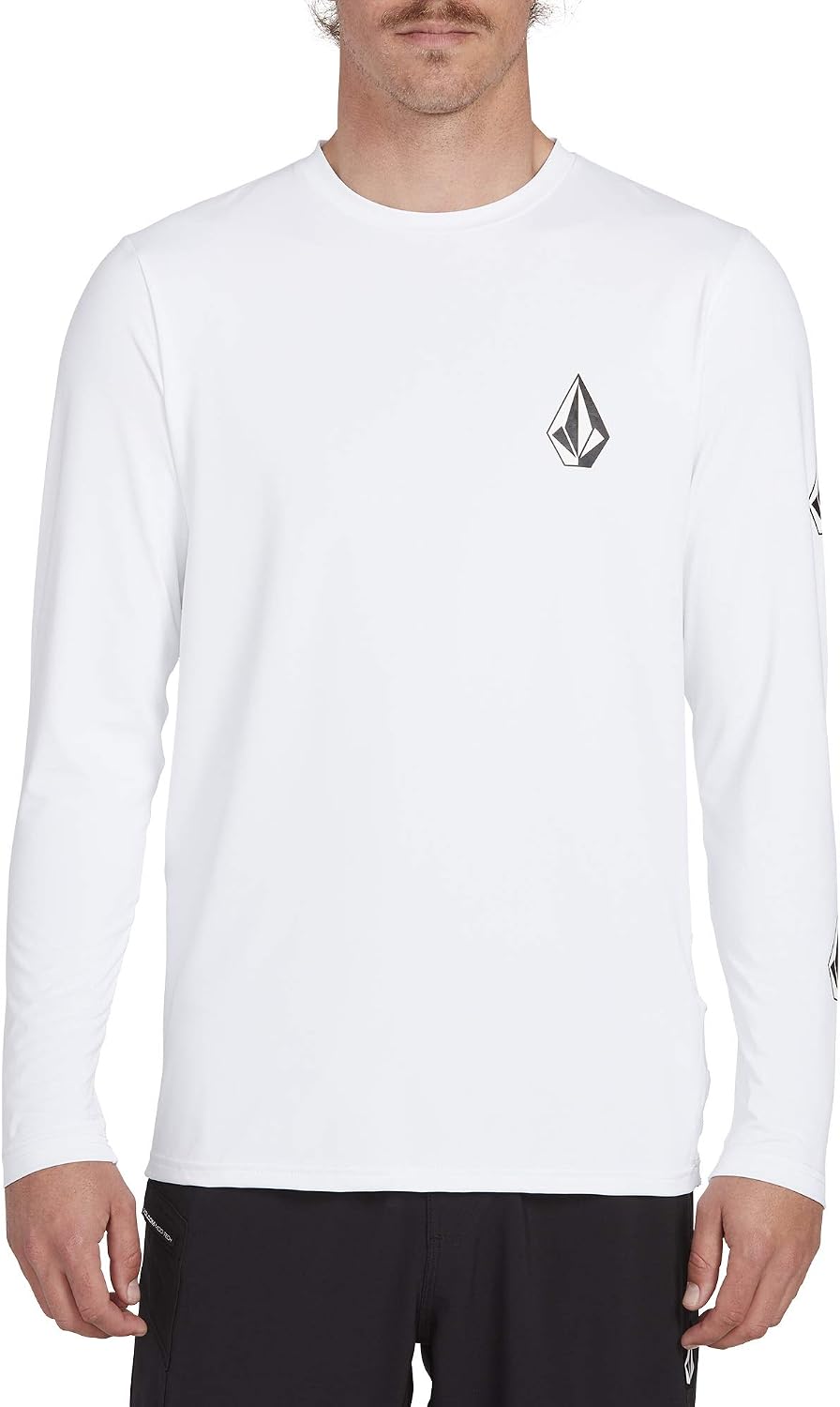 Volcom Taunt Loose Fit Long Sleeve Rashguard White