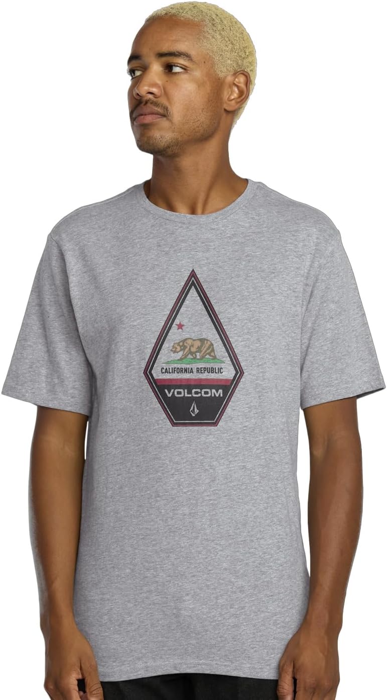Volcom Men's California Dreaming Short Sleeve Tee Heather Grey